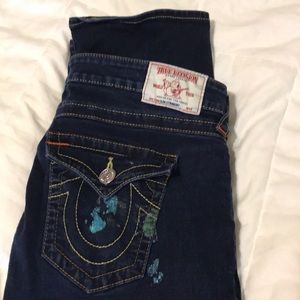 32 True Religion jeans glitter paint on pocket